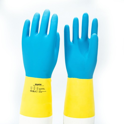Перчатки для защиты от химических воздействий SCAFFA СПЕКТР