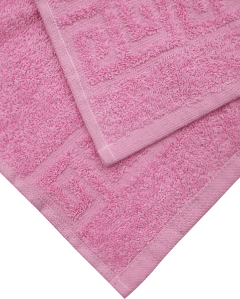 Полотенце махровое 40х70, розовое (2)