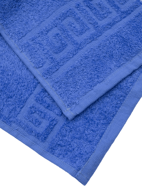 Полотенце махровое 70х140, синее (3)
