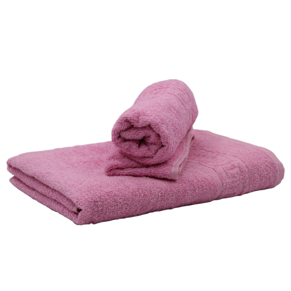 Полотенце махровое 70х140, розовое