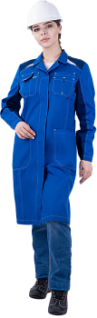 Халат женский ТУРБО SAFETY, васильковый